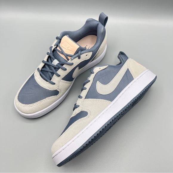 Women’s Shoes Nike Court Borough Low Prem Armory Blue/Pure Platinum Size 7.5 - Picture 7 of 15